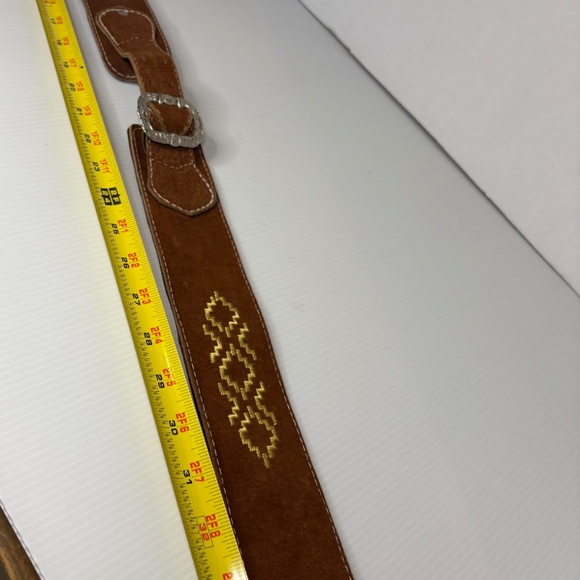 Brulaine 3 Brazilian Buckles Leather Belt 37 in Horses/Western/Equestrian/Cowboy - Picture 15 of 16